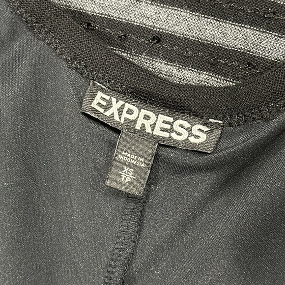 Express Sequin Stripe 3/4 Sleeve Mini Dress - XS - Picture 5 of 8